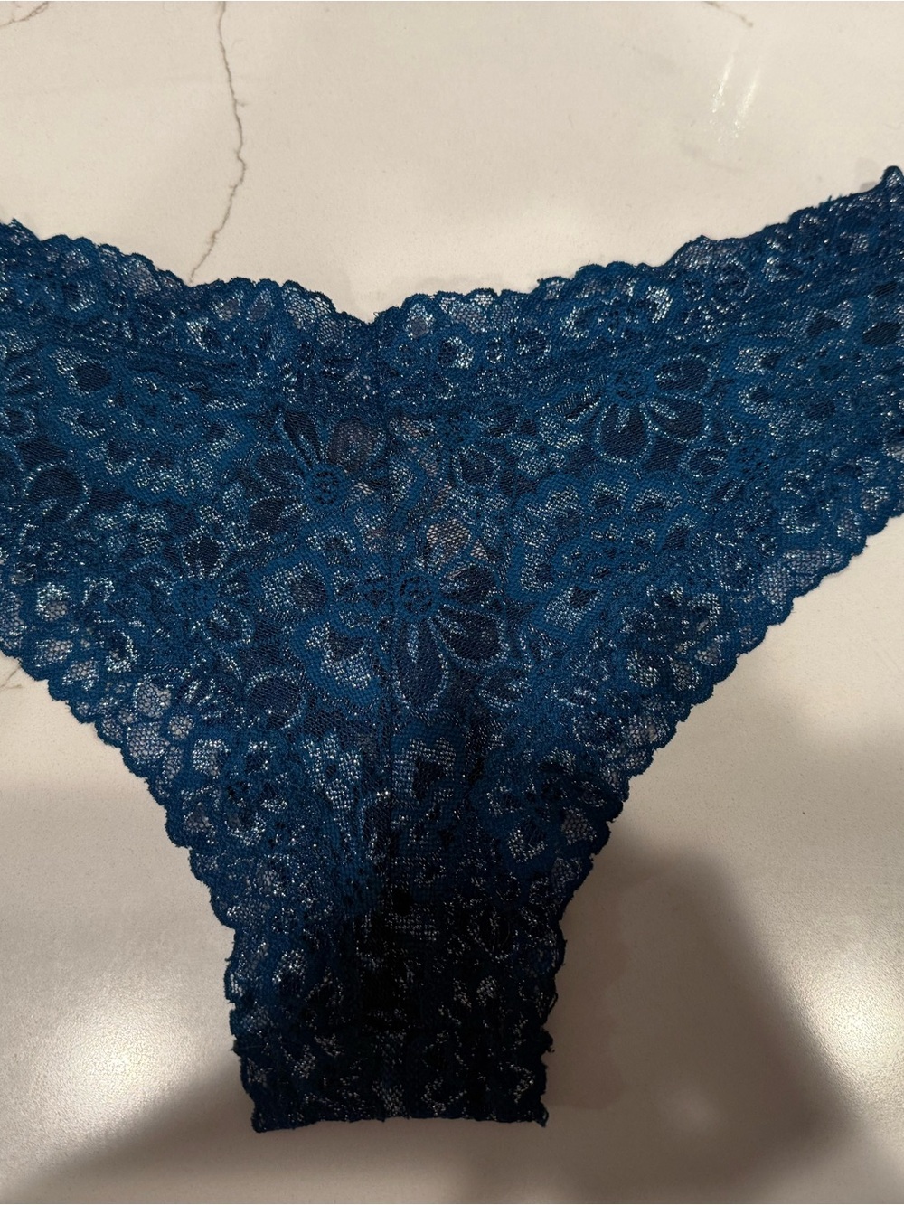 Victoria's Secret Teal Lace Bikini Panty